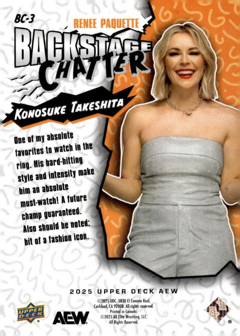 Amazon.com: KONOSUKE TAKESHITA 2025 Upper Deck AEW Collection