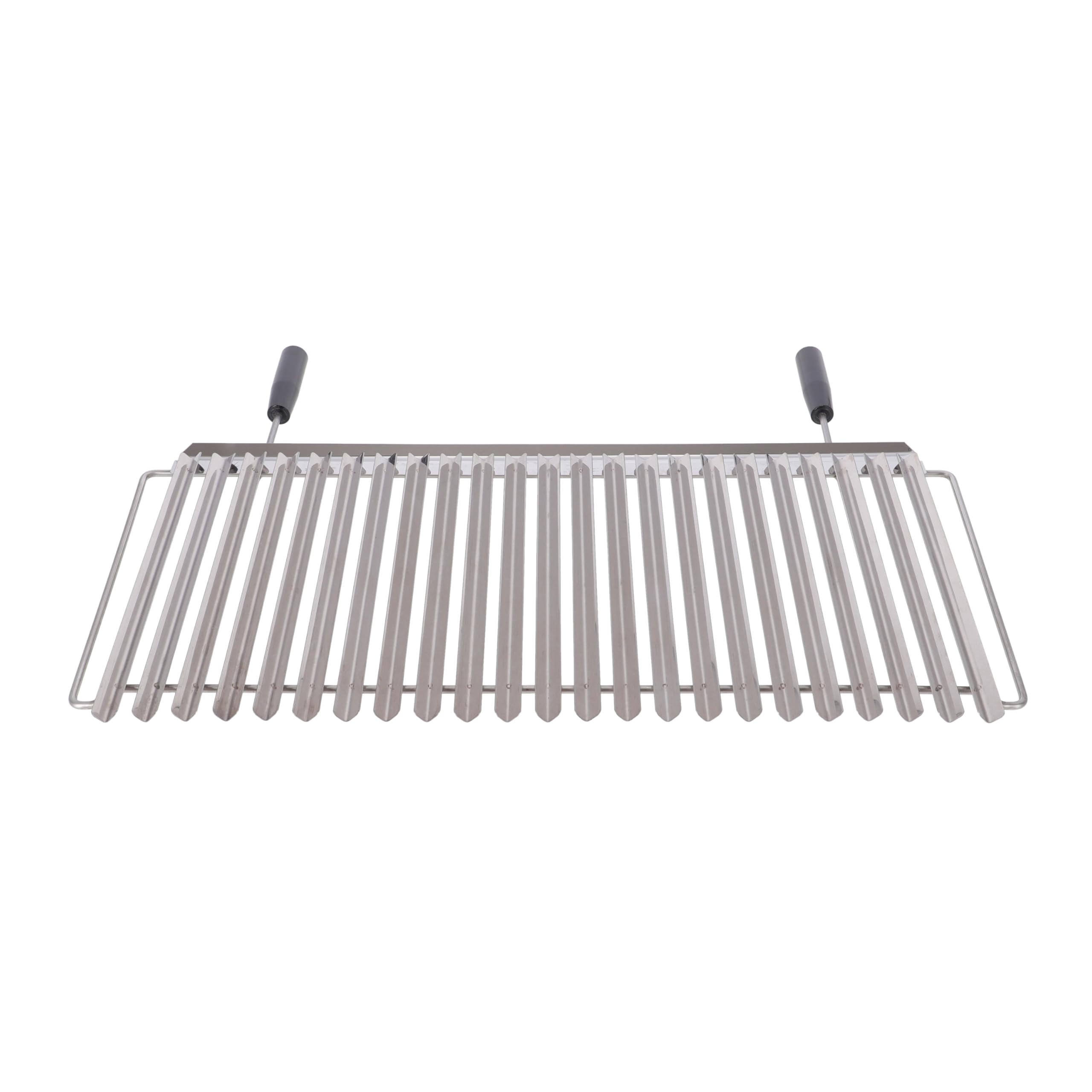 XGRILL | Griglia Barbecue 76x38 cm in Acciaio Inox con Manici Ergonomici | Griglia BBQ Professionale con Sistema Raccolta Grassi | Made in Italy