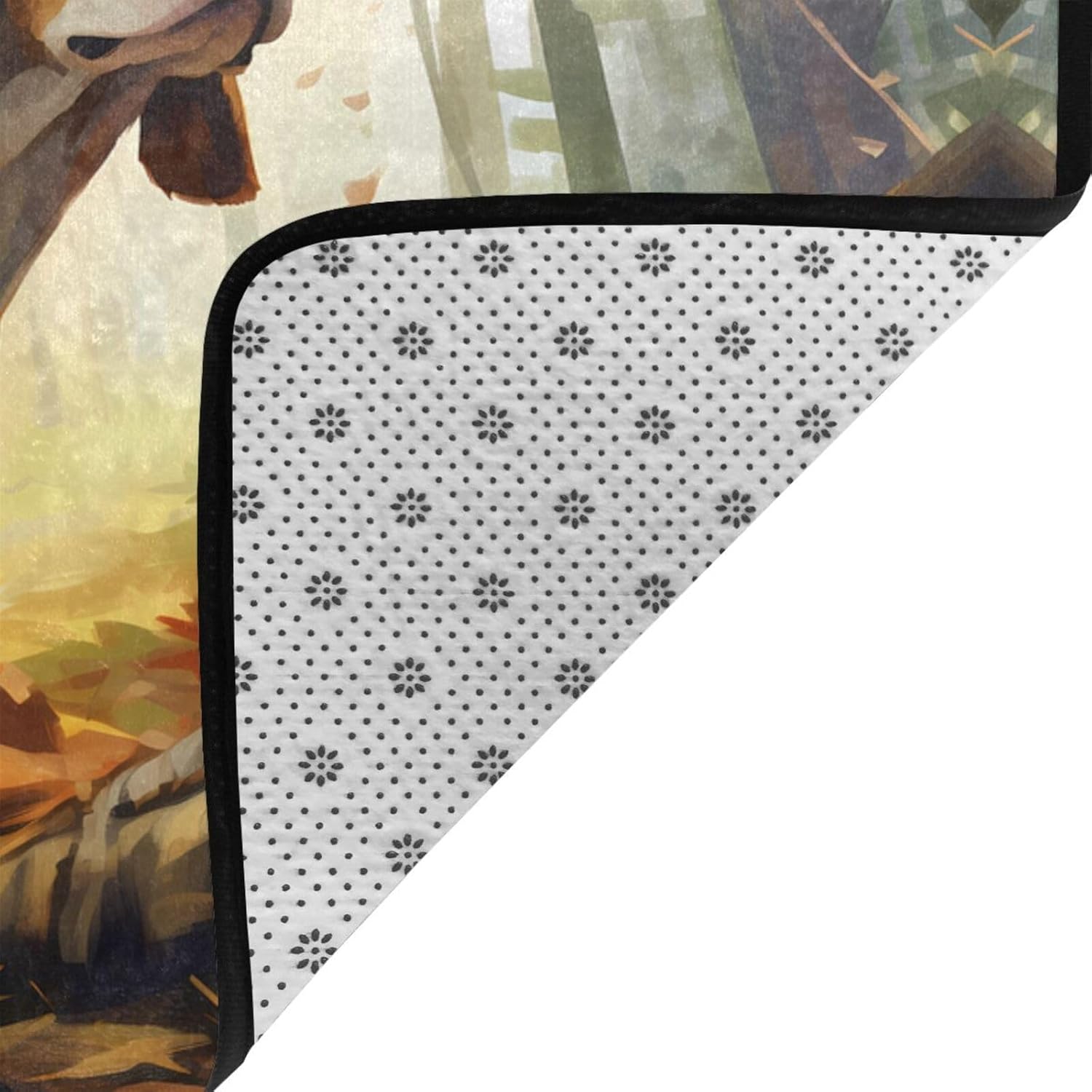Tame Beagle Printed Anti-Slip Floor mat Carpet Rug 72"x48" for Living Room Office Coffee Table Bed Balcony
