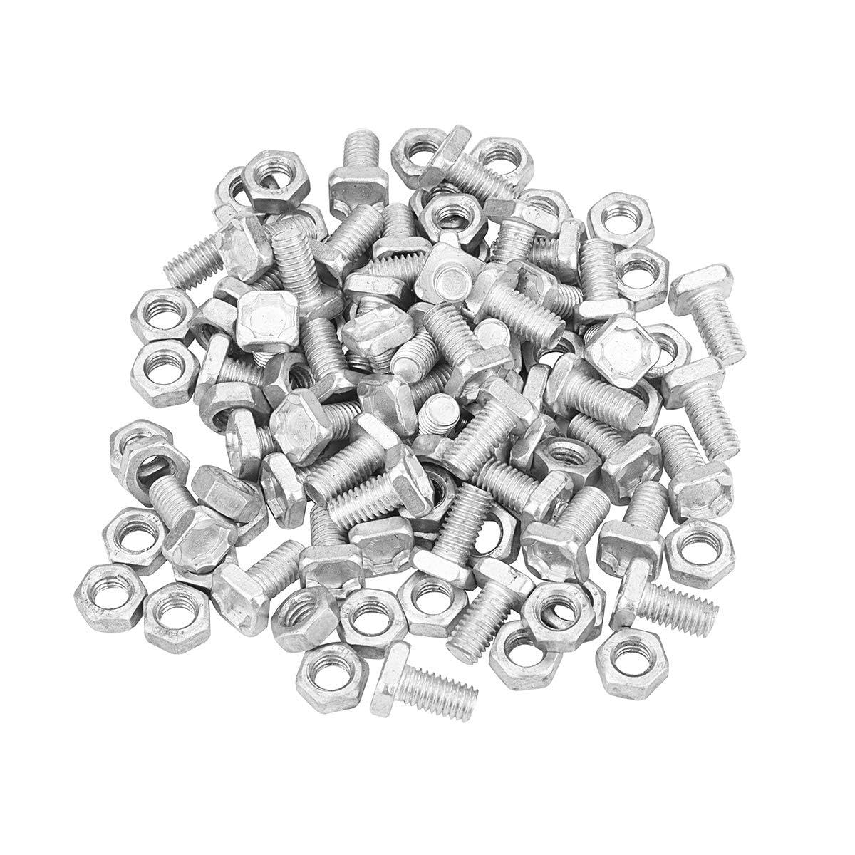 50 Cruciform Square Head Aluminium Greenhouse Bolts & Nuts | Greenhouse Accessories, Fittings and Spares