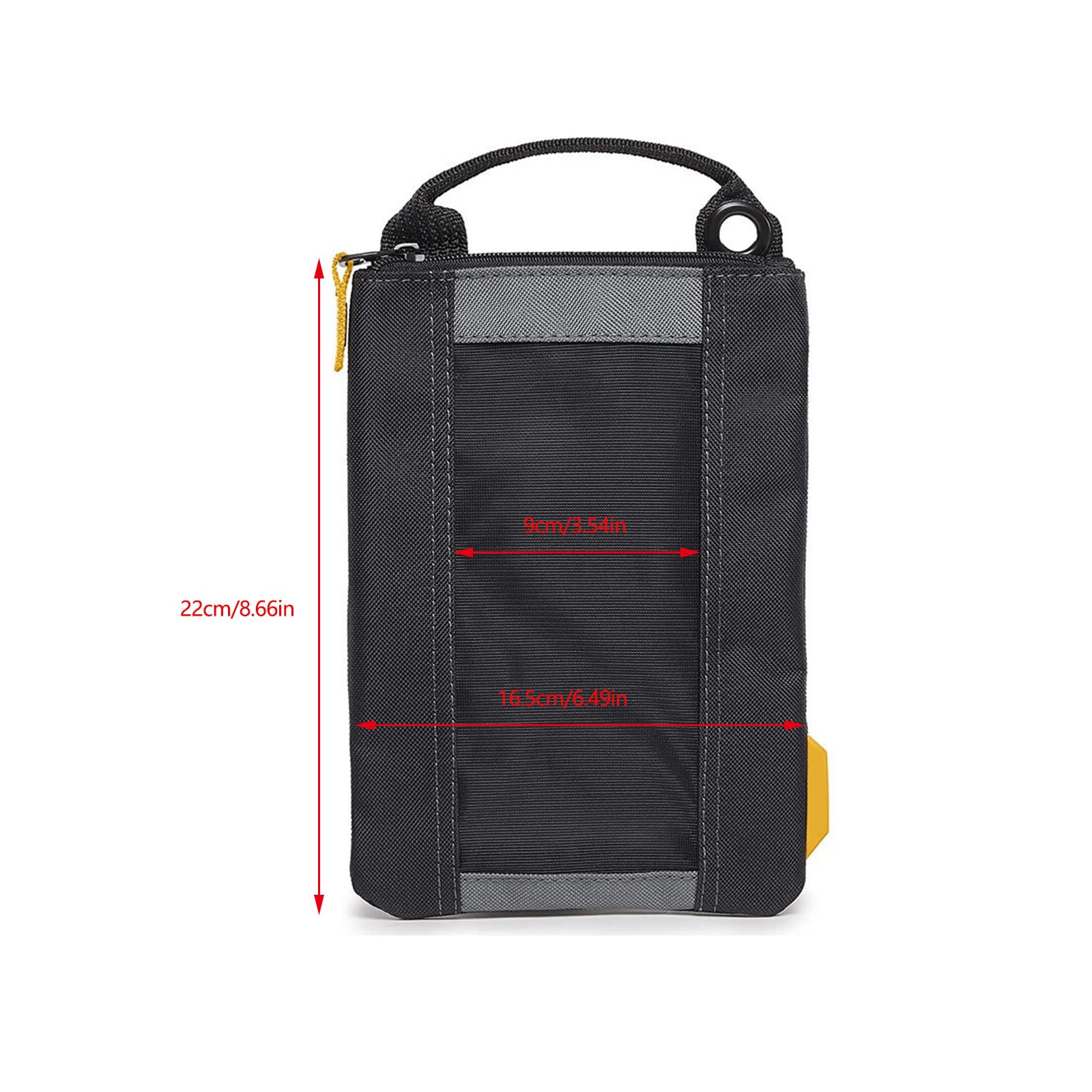 Juego de 3 bolsas organizadoras con cierre fuerte y pernos, tela impermeable y cinturones colgantes para jardinería, conveniencia, bolsa de herramientas con múltiples bolsillos