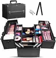 Amazon | Dulcii メイクボックス 大容量 大型 プロ仕様 幅36cm 4つ