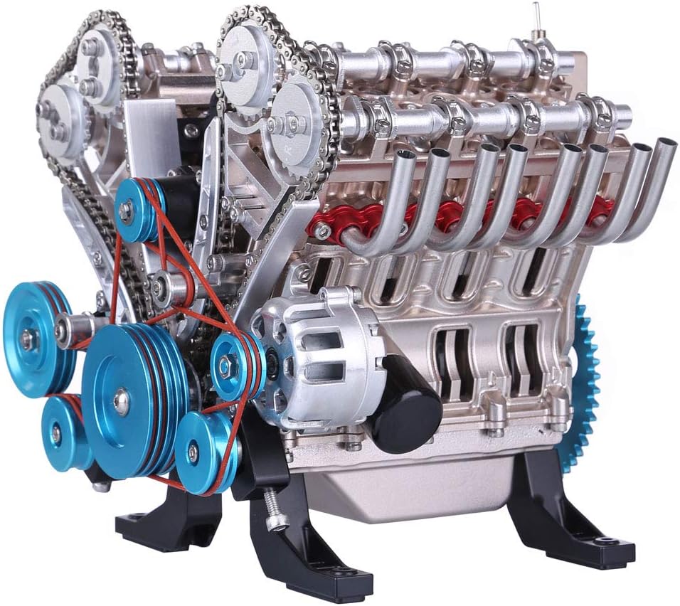 - 1/3 Scale V8 Metal Butterfly Engine Model, Dynamic Simulation of Real Engine Functionality, Scientific Experiment Physical Display