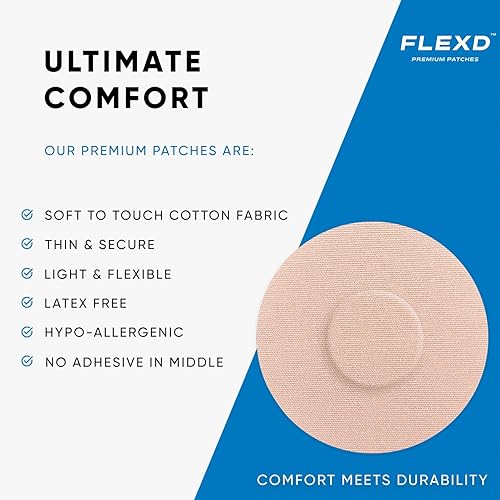 Miniatura 3 de Cubiertas de sensor impermeables Freestyle para Libre 2 y 3 - (30 piezas) - Cubiertas de sensor Libre 3 - Parches Adhesivos CGM - Sin adhesivo en el