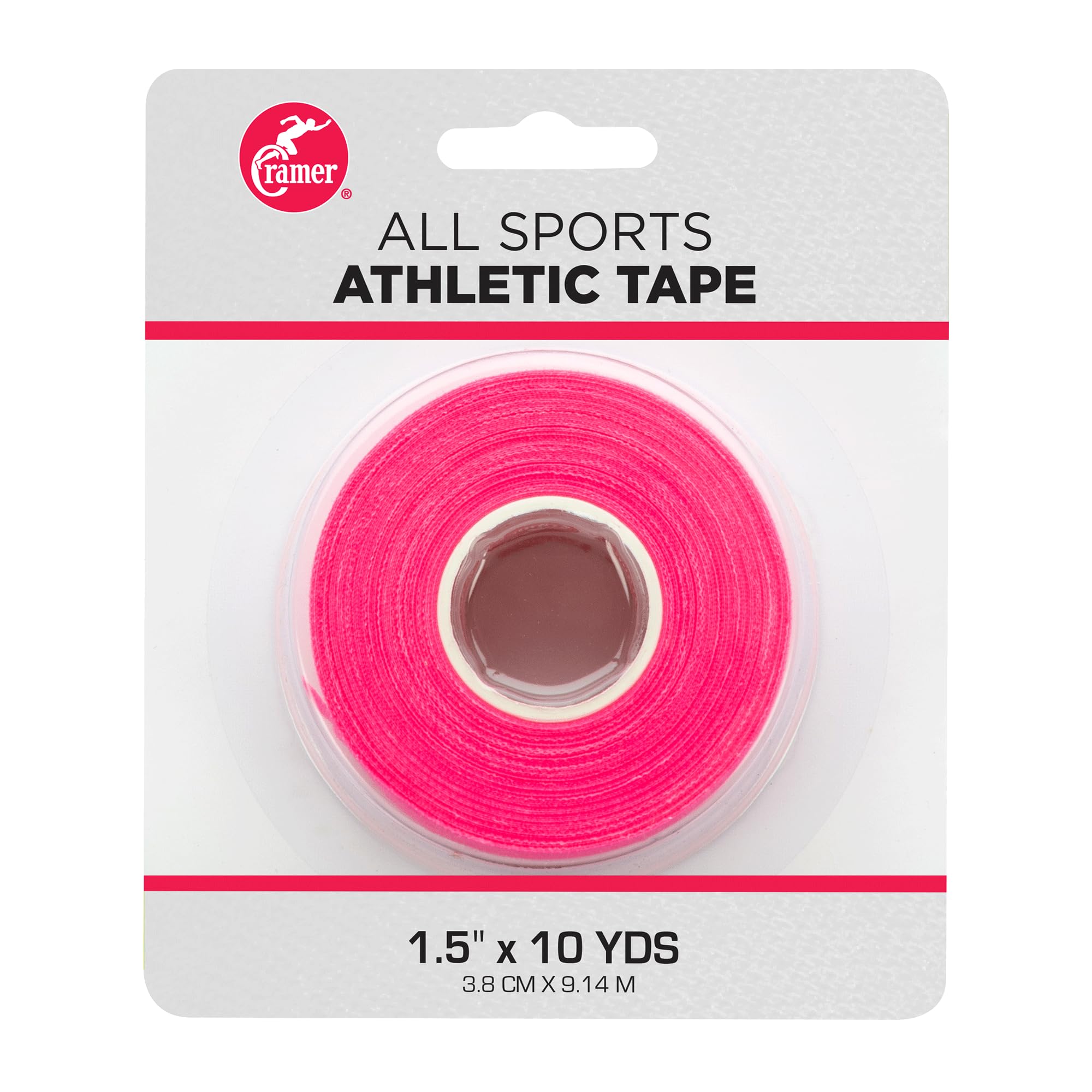 Cramer Team Color Athletic Tape for Ankle, Wrist, and Injury Taping, Helps Prevent Injuries, Promotes Faster Healing, Athletic Training First Aid Supplies, 1.5" X 10 Yard Roll, Assorted Colors