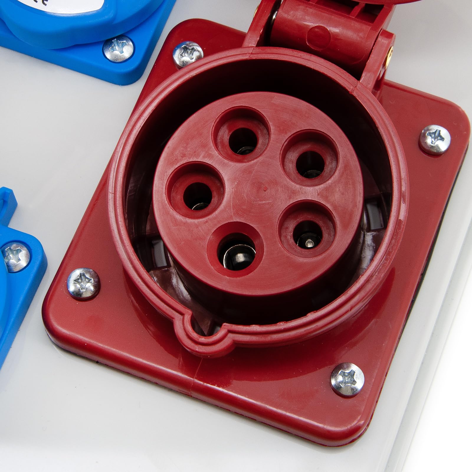 ELS Elektrotechnika Distributore di corrente da parete 6 x 230 V Schuko + 1 x CEE 16 A, distributore di presa cablato, per interni ed esterni