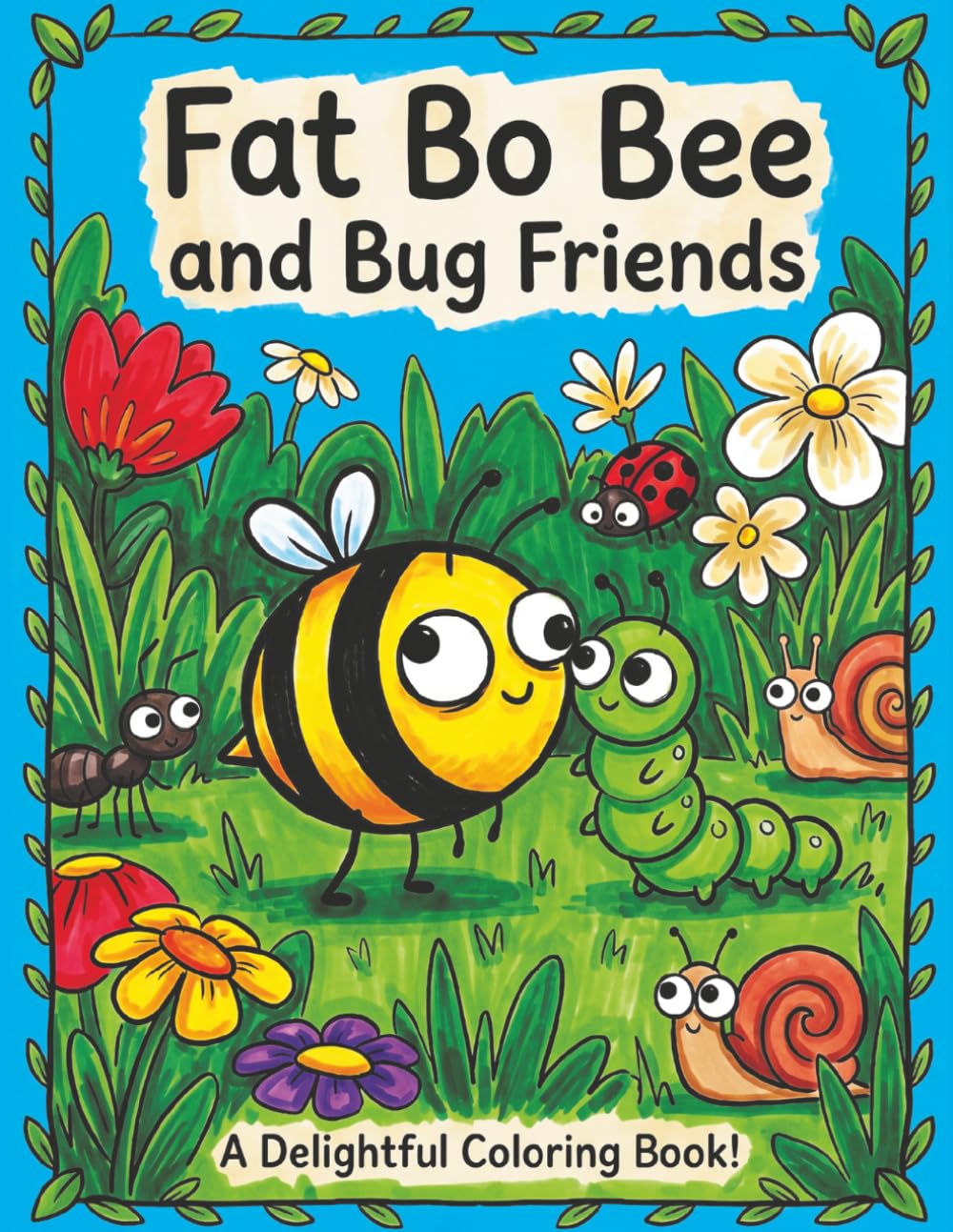 Fat Bo Bee and Bug Friends: A Heartwarming Coloring Adventure about Finding Friendship