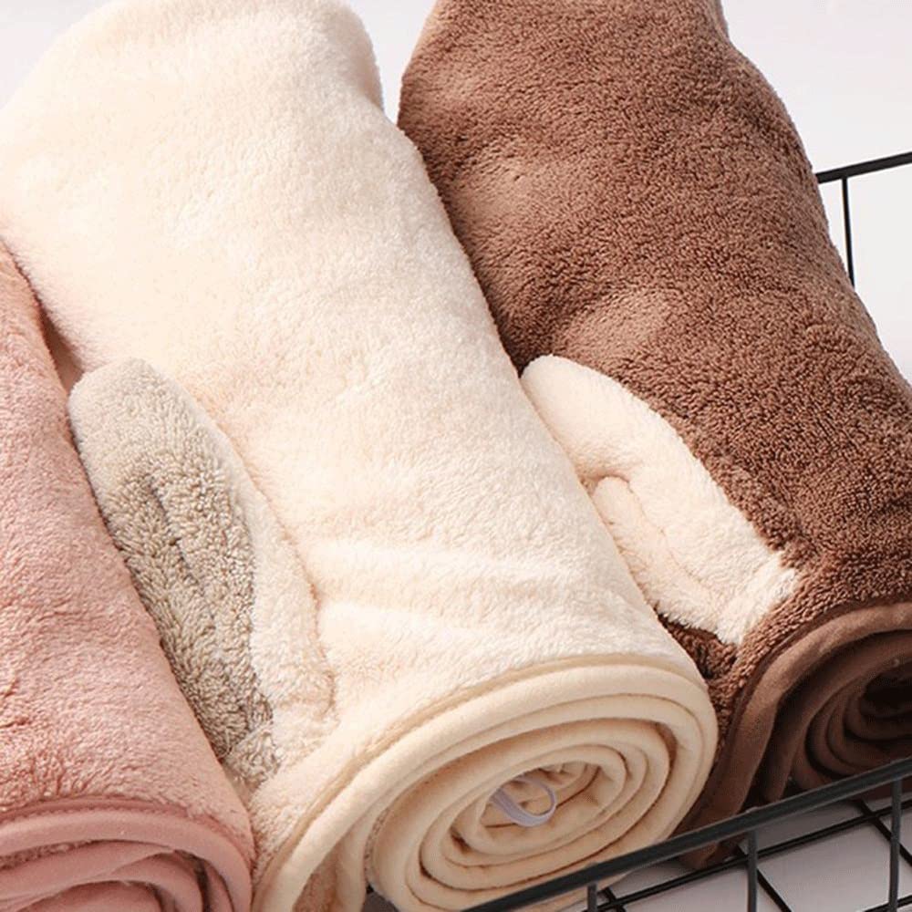 Cheveux Serviette Enveloppe Microfibre Séchage Bain Pommeau De Douche Serviette À Séchage Rapide Cheveux Chapeau Cap Turban Wrap Outils De Bain for Dame Filles(1-Pack)