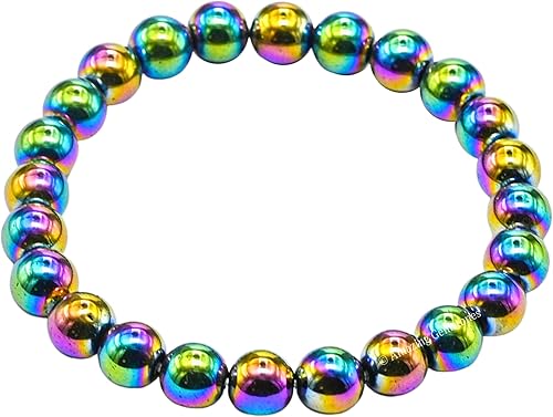 Miniatura 510 de Amazing Gemstone Pulsera de cristal para mujeres y hombres, pulsera de cristal curativo de protección, pulsera elástica con cuentas de piedras