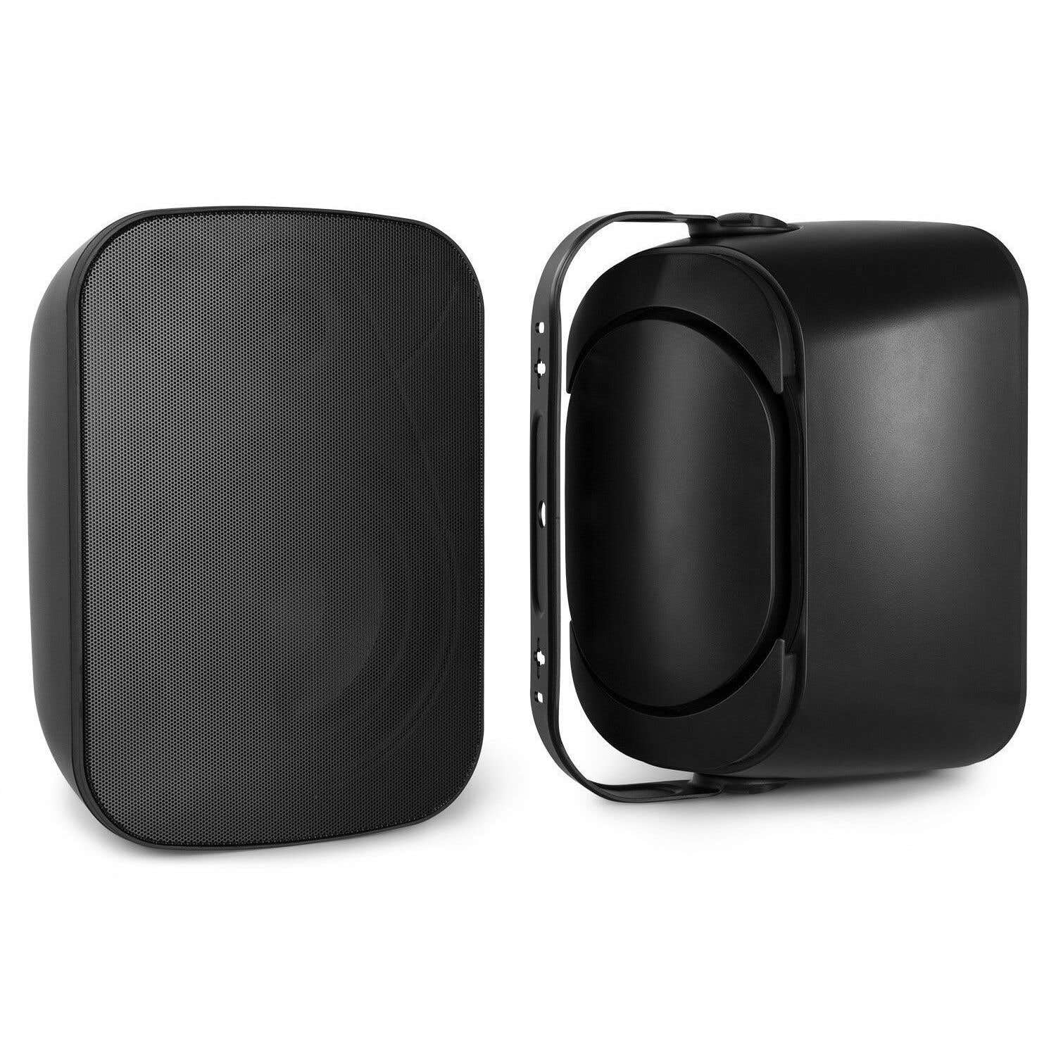 Power Dynamics - Pack de Sonido - Amplificador PV220BT con Bluetooth, 2x100W, Radio FM, MP3, 2 Altavoces BD50B Negros de 120W Resistentes al Agua, Montaje Interior/Exterior, Incluye Soportes y Cables