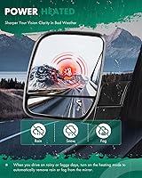 Vista 5 de SCITOO Espejo retrovisor lateral izquierdo para Ford E-150 E-250 2003-2013 y Ford E-350 E-450 Super Duty Econoline Van 2004-2013 con ajuste manual