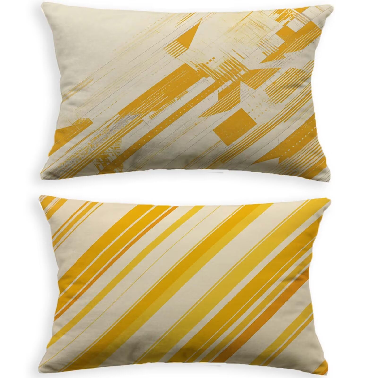 Taie oreiller 60x80cm rectangulaire orange en velours pour grand coussin de canapé intérieur