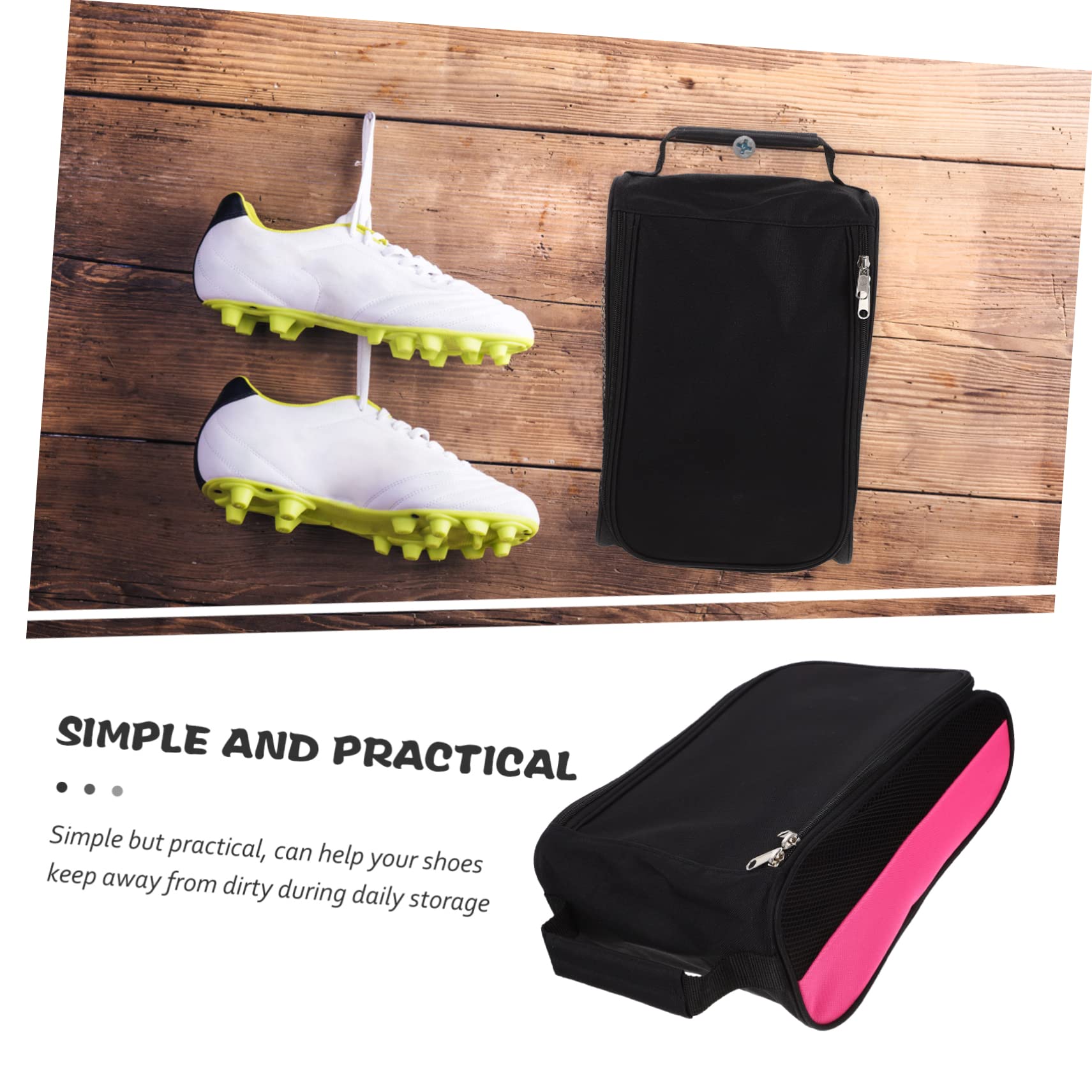 POPETPOP Men's Golf Bag Shoe Storage Bag Mesh Breathable Non-stinky Golfing Shoes Holder