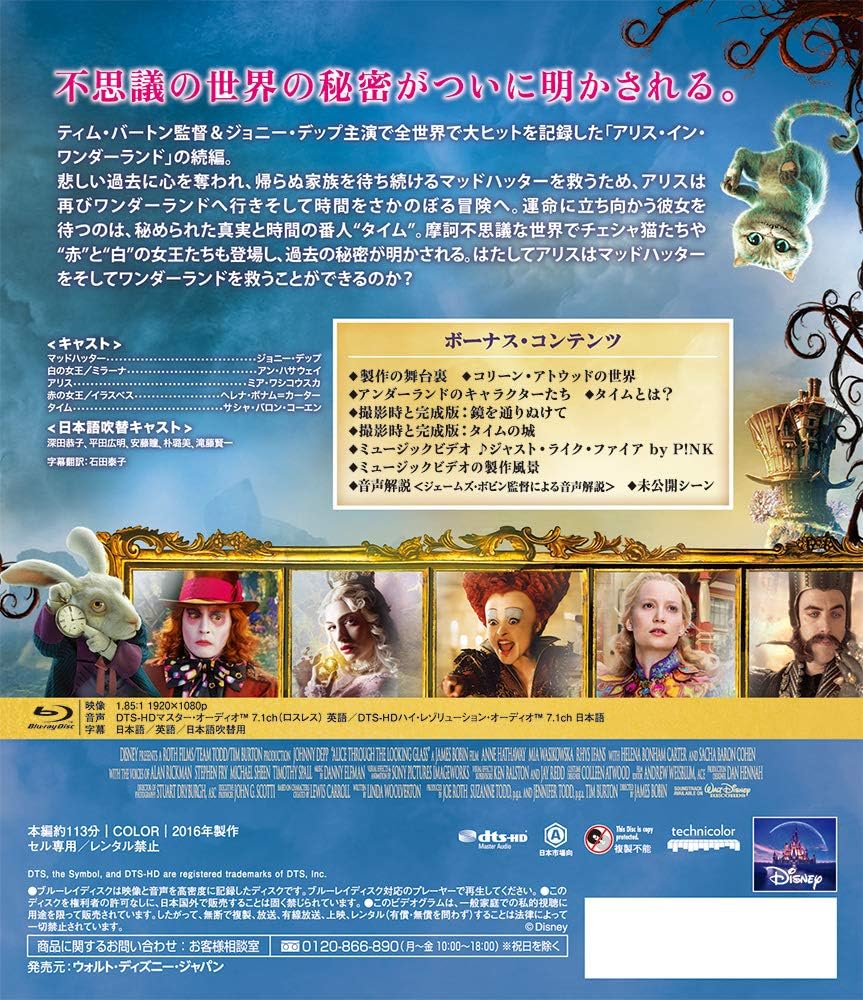 アリス イン ワンダーランド 時間の旅 Blu Ray 映画 Amazon