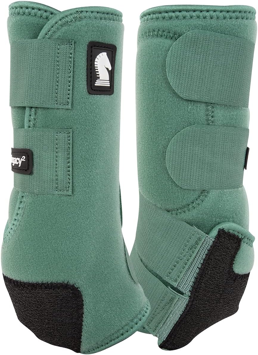 Classic Equine Legacy2 Support Boots, Hind (Spruce, Large)
