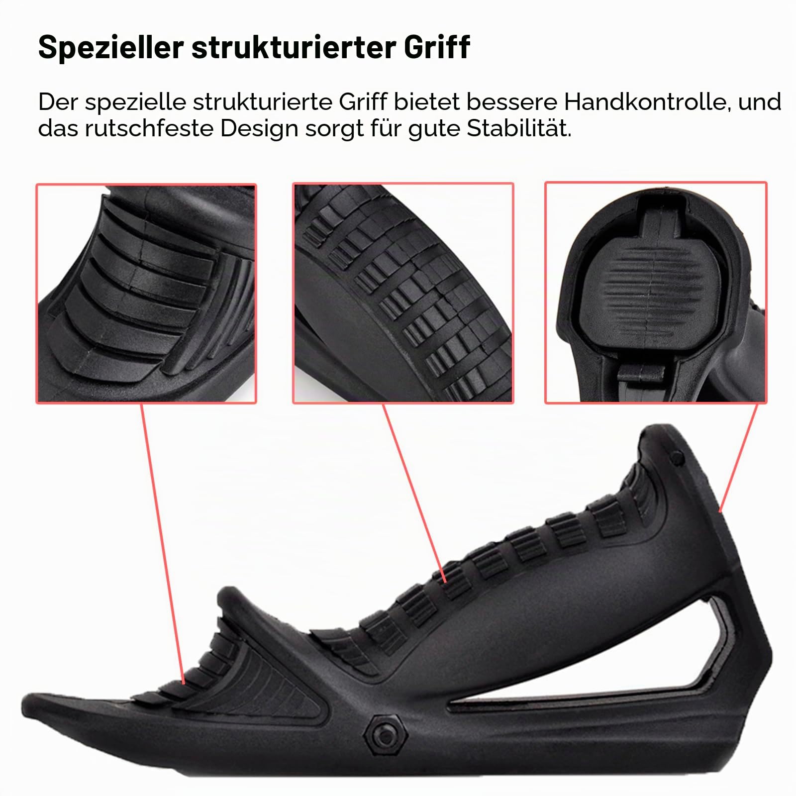 SBGJMY Taktischer Griffe Frontblende mit Daumen-Griff für 20 mm Pitcairnin-Schienensystem