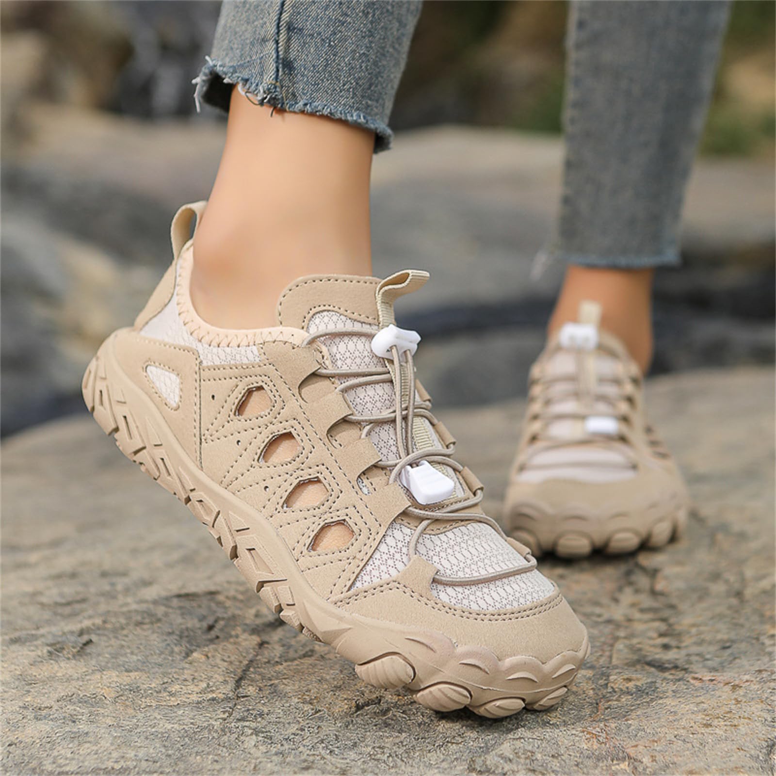 Fansu Zapatos de Agua para Hombre Mujer, Antideslizantes Zapatos para Playa de Secado Rápido, Zapatillas Barefoot Transpirable Calzado Acuático para Yoga, Fitness, Piscina, Surf