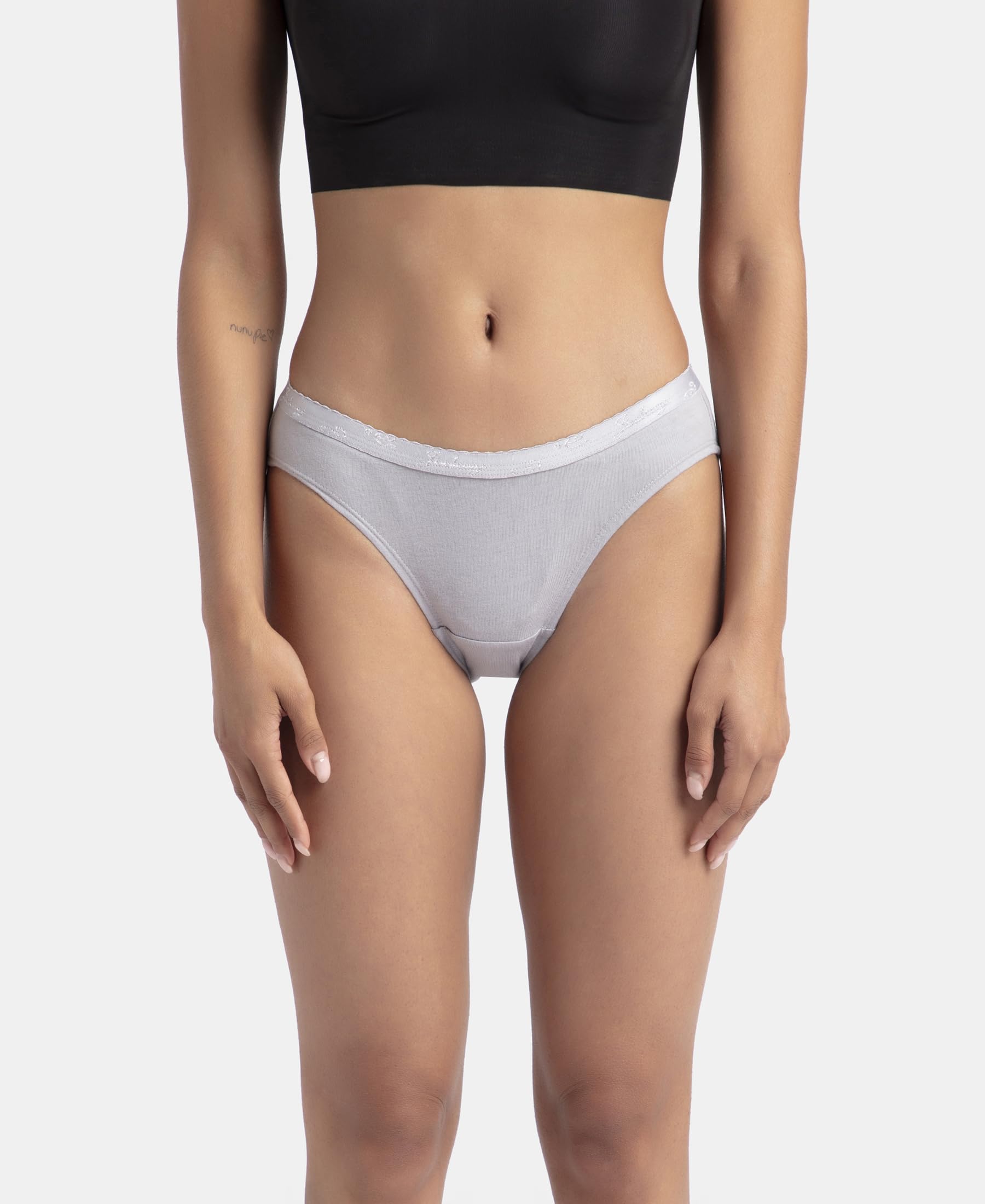 Jockey Women's Cotton Bikini (Pack of 3) (1525_Light Assorted_M_Light Assorted_M) - Image 8 thumbnail