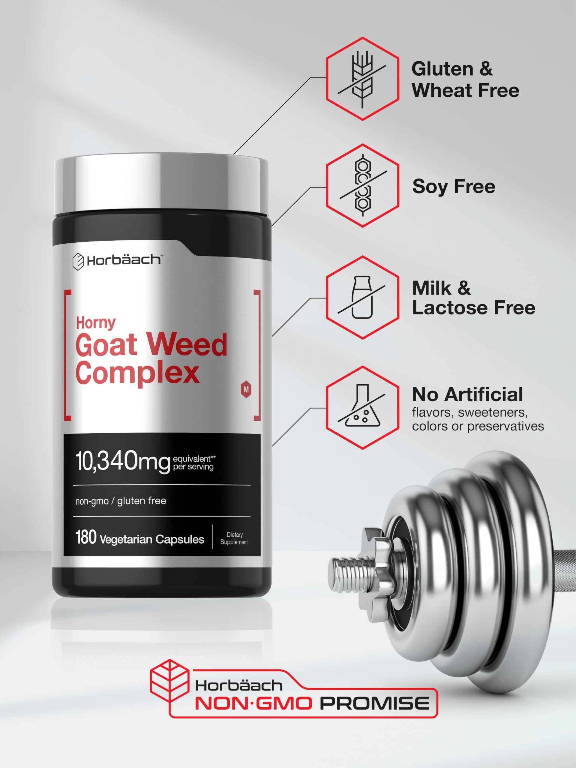 Horbäach Horny Goat Weed Complex | 180 Capsules — Amazon image 5