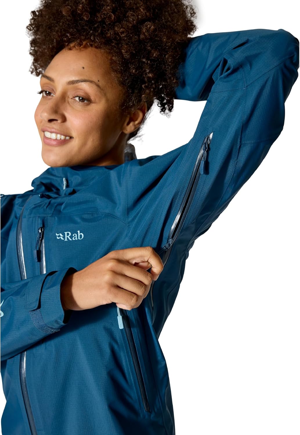 Rab Women's Firewall Mountain Jacket - Lightweight Waterproof Hooded Coat for Climbing & Hiking