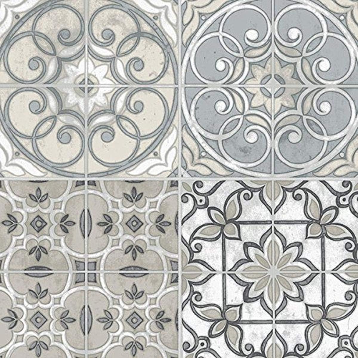 Radford 32.7' x 20.5" Tiled Kitchen Textured Wallpaper in Grey