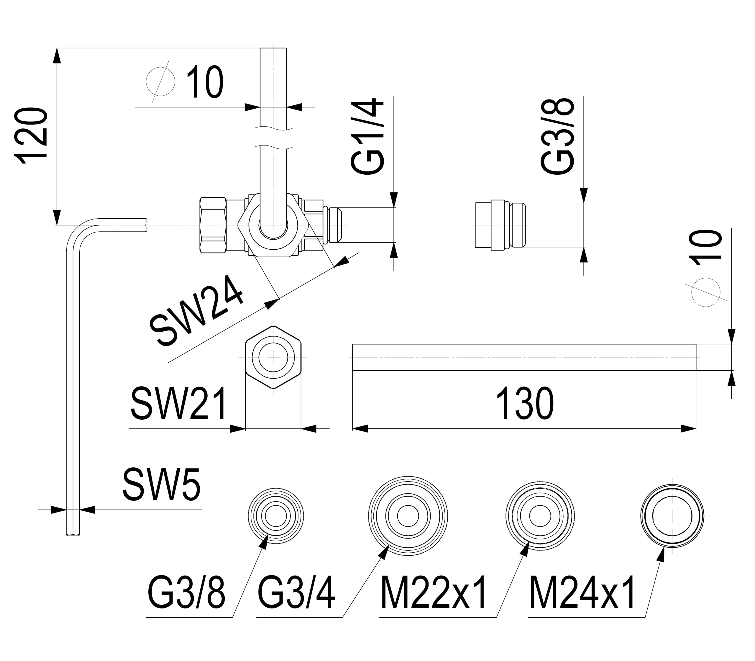 JS PROBENAHMEVENTIL-SET