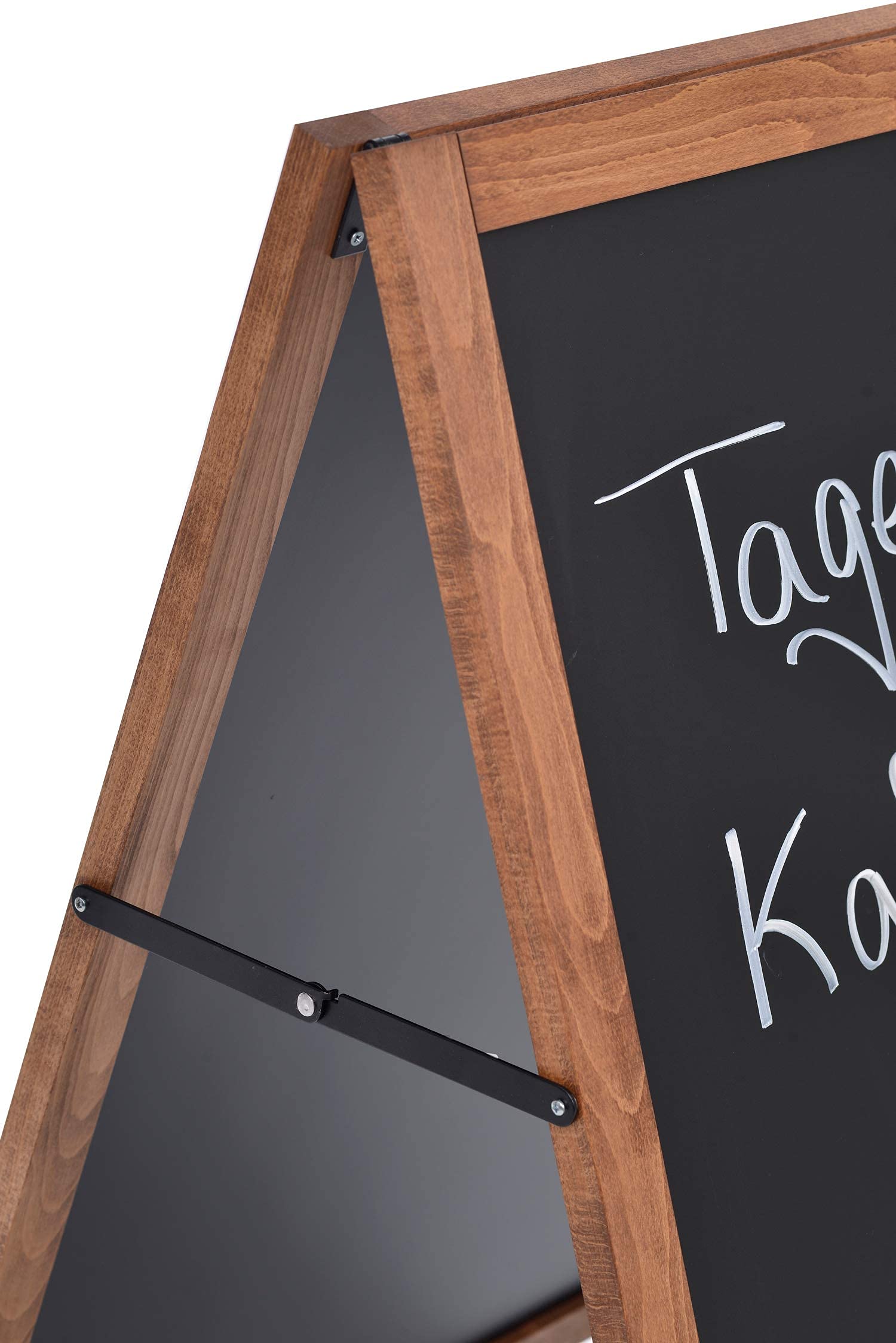 Stop trottoir en bois A1 | stop trottoir exterieur avec 2 feuilles magnétiques incluses | Porte Affiche étanche format A1 | Menu board en bois de hêtre | Tableau magnetique