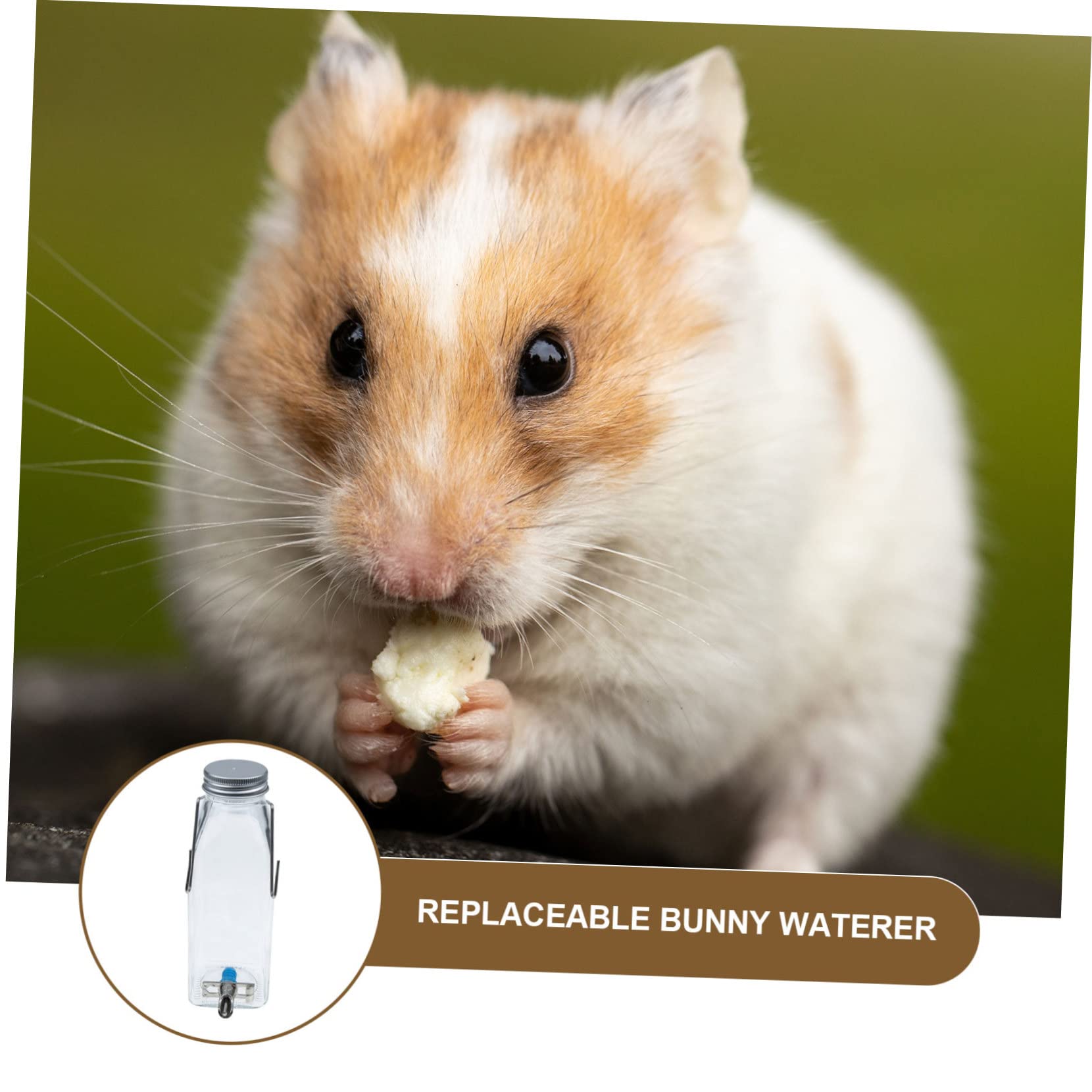 POPETPOP Bebedero para Mascotas de Conejo Dispensador de Agua Colgante Botella para Pequeña Mascota Bebedero Antigoteo para Hámsteres Suministros para Conejos