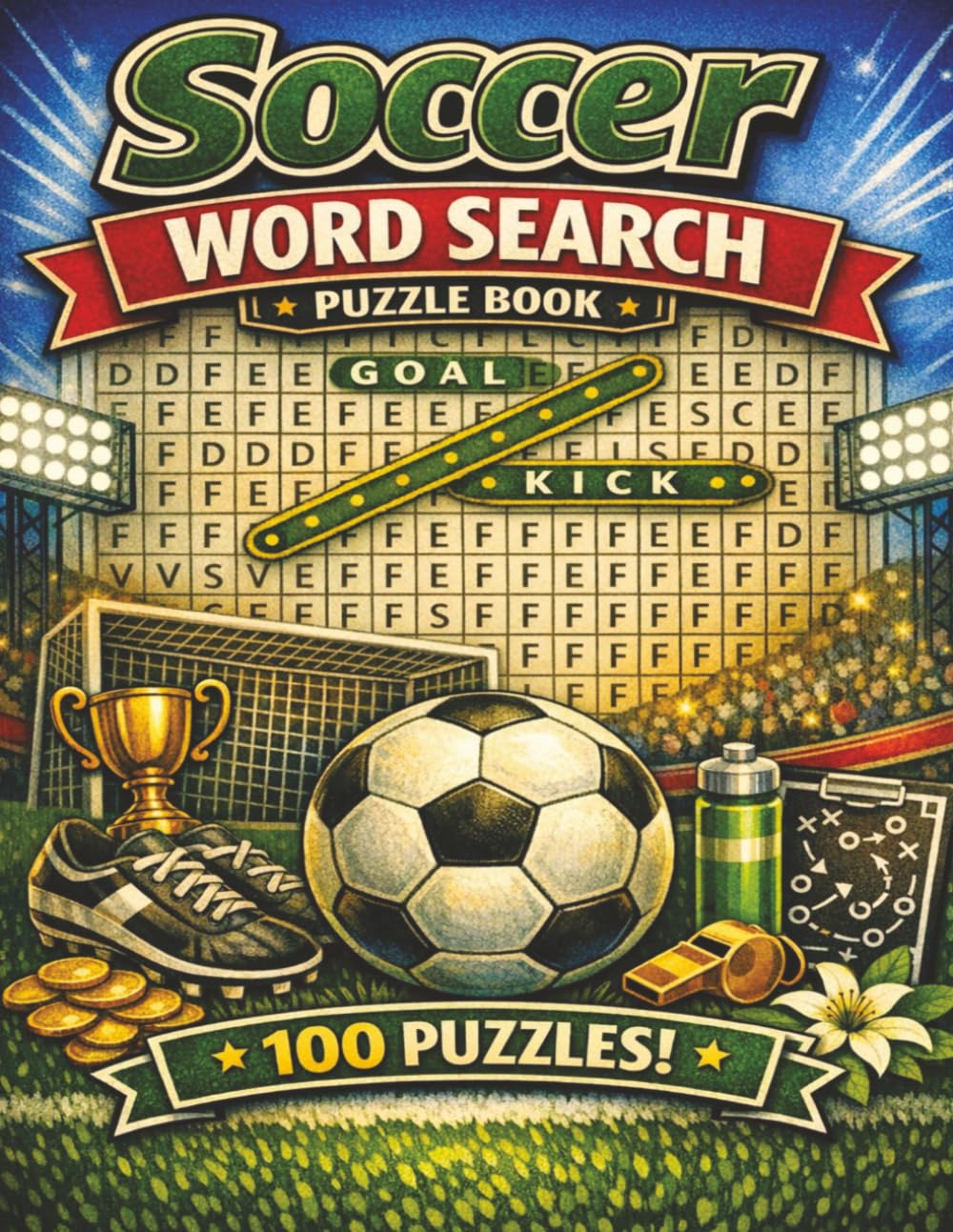 Soccer Word Search Puzzle Book: Soccer Word Search Puzzle Book | 100 Exciting Soccer Word Searches for Kids and Teens
