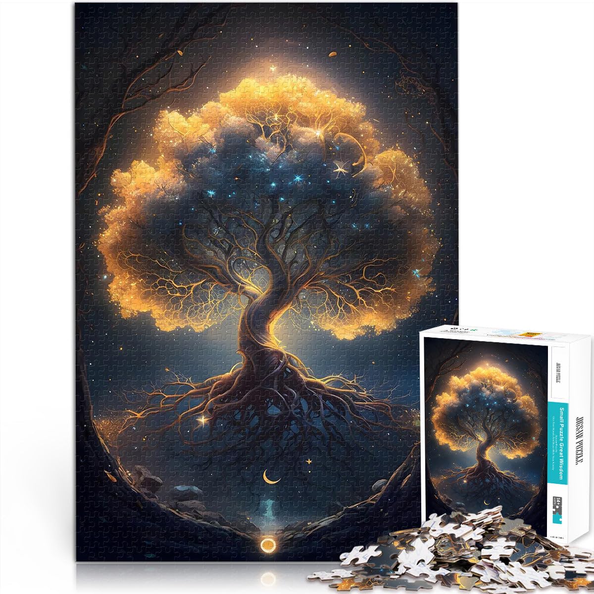puzzle 2000 pezzi per adulti Albero magico della vita Difficile da completare ma divertente e umoristico regali per amici e familiari 70x100cm