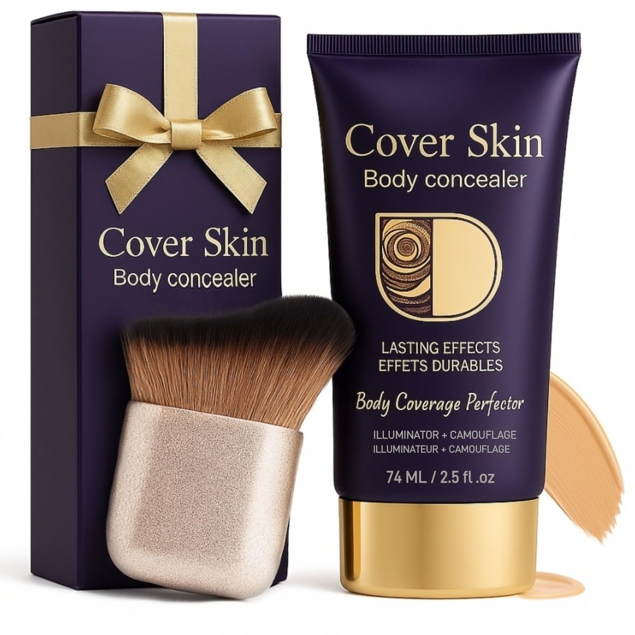 Waterproof Body Concealer With Body Brush