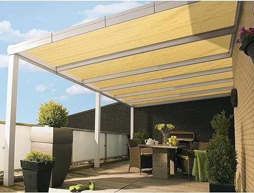 DOEWORKS 90% paño para el sol, 6 x 10 pies, bloqueo UV, toldo con ojales para pérgola al aire libre, patio, terraza de jardín