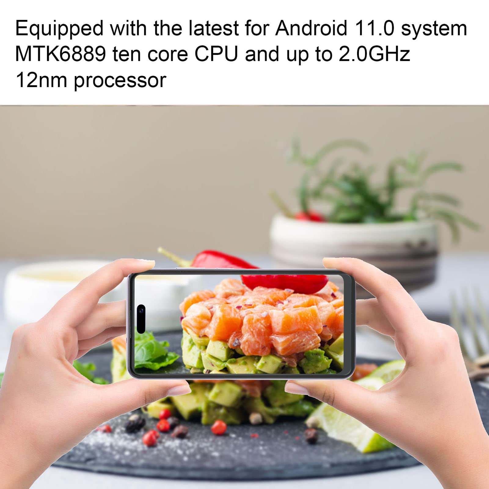 Amazon | スマートフォン、携帯電話 6.6 インチ HD 画面 AU 100‑240V