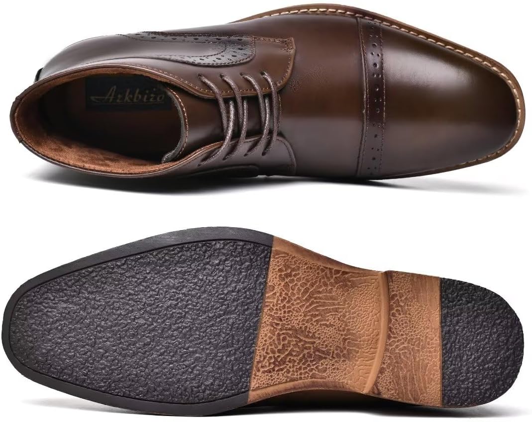 Arkbird Chukka Boots Fashion and Comfort Casual Oxfords Ankle Lace Up Boot - Image 5