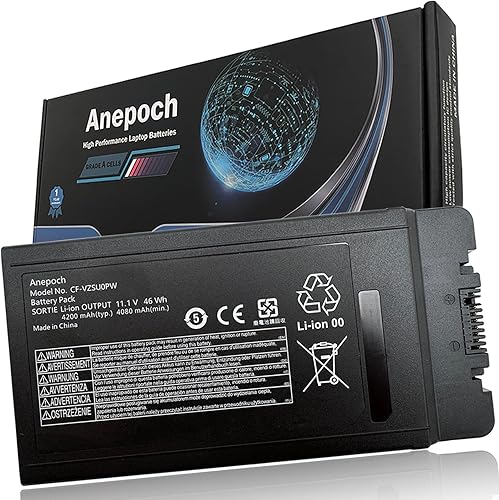 CF-VZSU0PW - Batería de repuesto para portátil Panasonic TOUGHBOOK CF-54 CF-54F0961NE CF54 Series CF-VZSU0LW CF-VZSU0PR CF-VZSU0GW 11.1V 46Wh 4200mAh