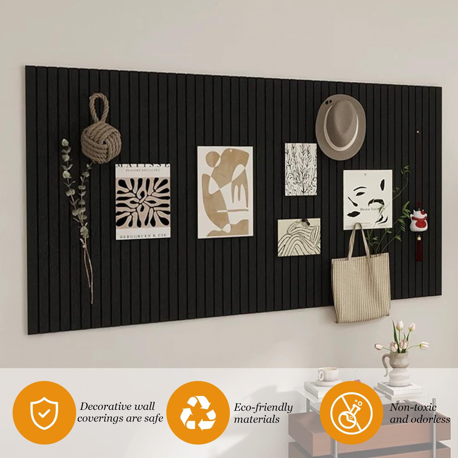 Bacheca in feltro, autoadesiva, 60 x 40 cm, bacheca decorativa in feltro, spessore 0,9 cm, pieghevole, lavagnetta memo per ufficio, cucina, azzurro