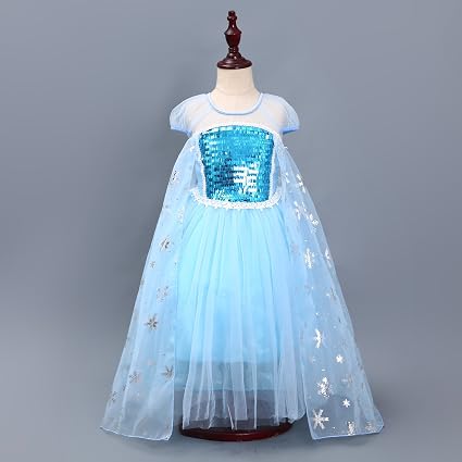 Amazon.com: Nisababy Frozen Vestido de princesa esponjoso para disfraz de  cumpleaños, Moderno / Equipada : Ropa, Zapatos y Joyería