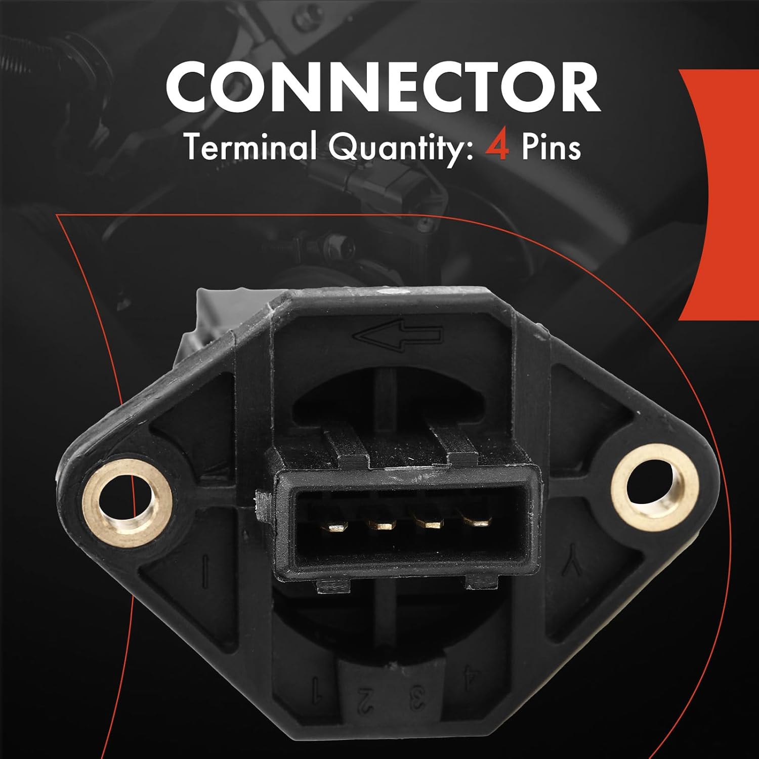 A-Premium Mass Air Flow Sensor Meter [W/ 4Pins, 5Cyl 2.4L Only] Compatible with Volvo 850 1993 1994, DOHC