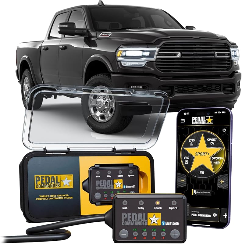 Controlador de resposta do acelerador PEDAL COMMANDER para Ram 2500 e 3500 2019–2026 – PC31-2500-3500