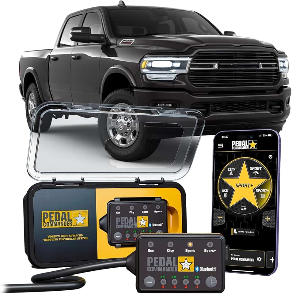 PEDAL COMMANDER for Ram 2500 3500 2019-2026 Throttle Response Controller | Fits: Big Horn, Laramie, Limited, Lone Star, Power Wagon & Tradesman - 6.4L V8 & 6.7L Cummins Diesel Engines