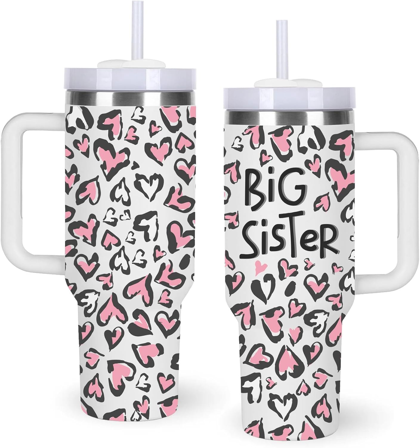 Big Sister 40oz Tumbler Gifts.40oz Sister Tumbler with Handle.Sisters Gift.Sisters Cup.Sisters Tumbler.Sisters Cups Tumbler.Sister Gifts from Sister.40 oz Christmas Birthday Tumbler for Sisters.