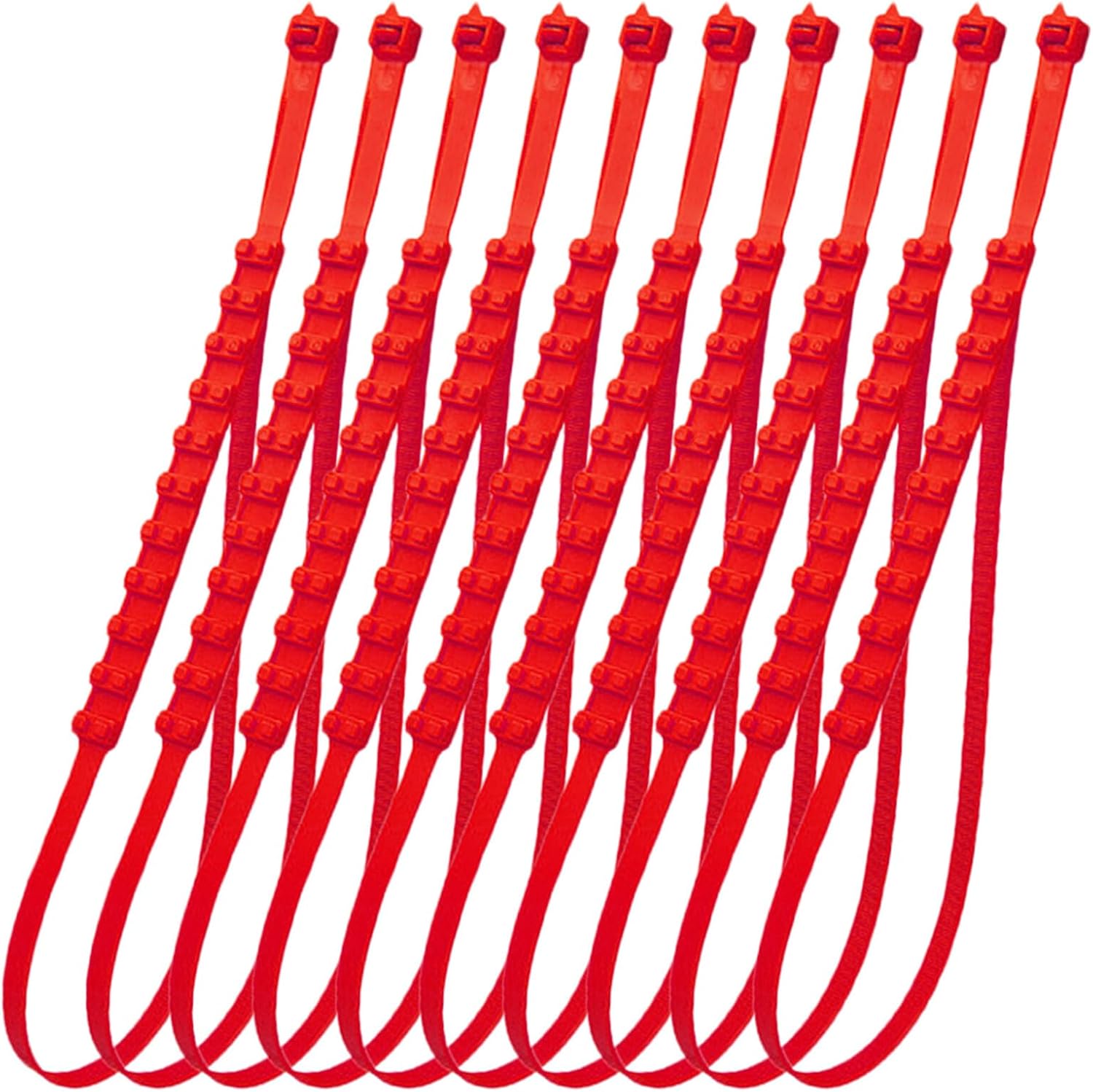 10pcs Passenger Car Snow Chains Zip Tie Cable Tire Chains Emergency Plastic Anti-skid Snow Cables for Tires Mud Survival Traction Accessories