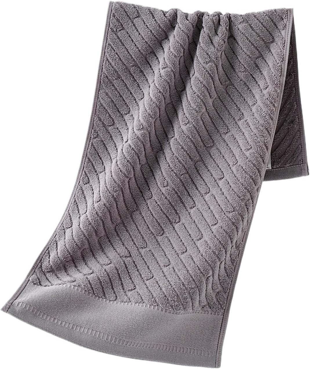 Cotton Towels 3 Pack, 32-Ply Thick Soft Absorbent Face Towels, Wash Cloths Hand Towel Set(Grey)