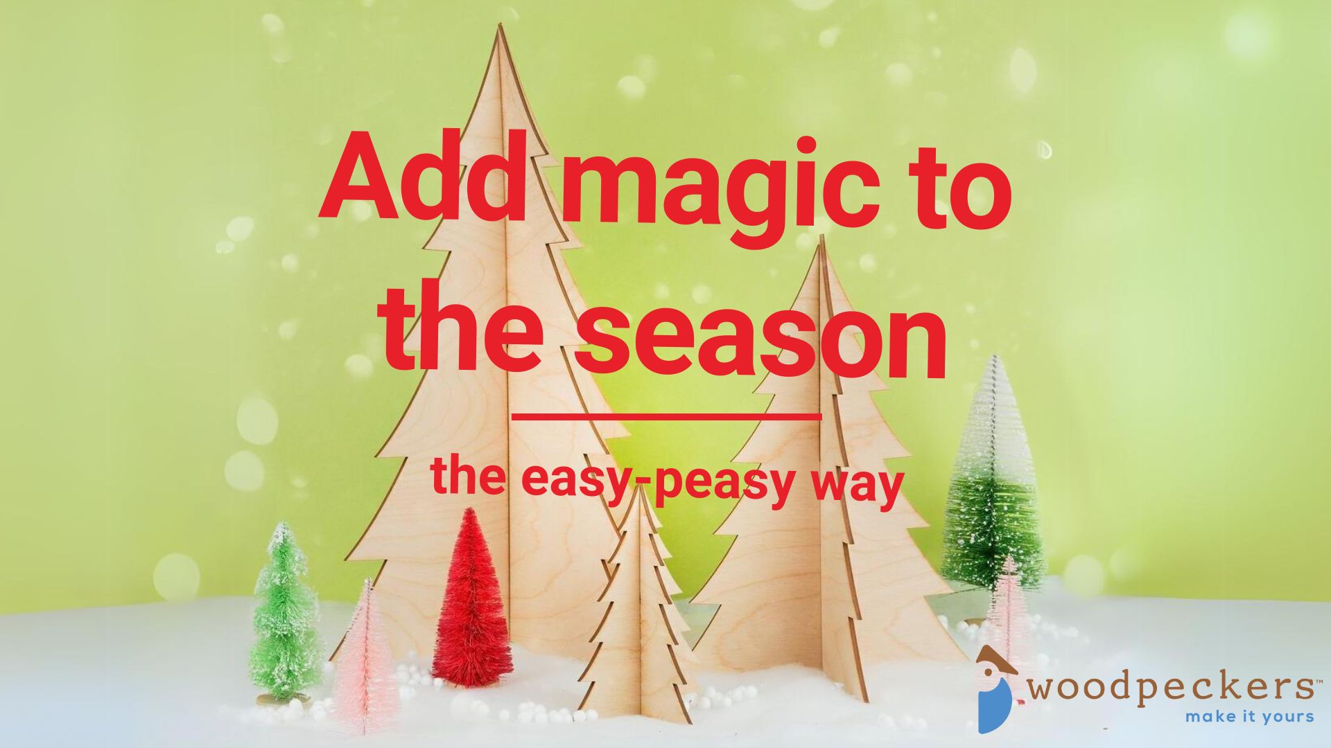 Amazon.com: 2-Piece Slotted Wooden Christmas Tree 6 inch, Pack of