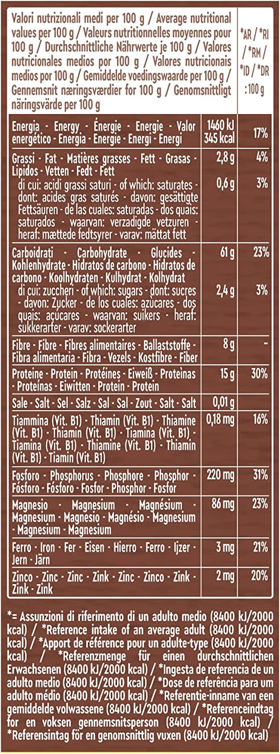 Italian Gourmet Penne rigate integrale n.41 pasta Vollkorn 24 x 500g