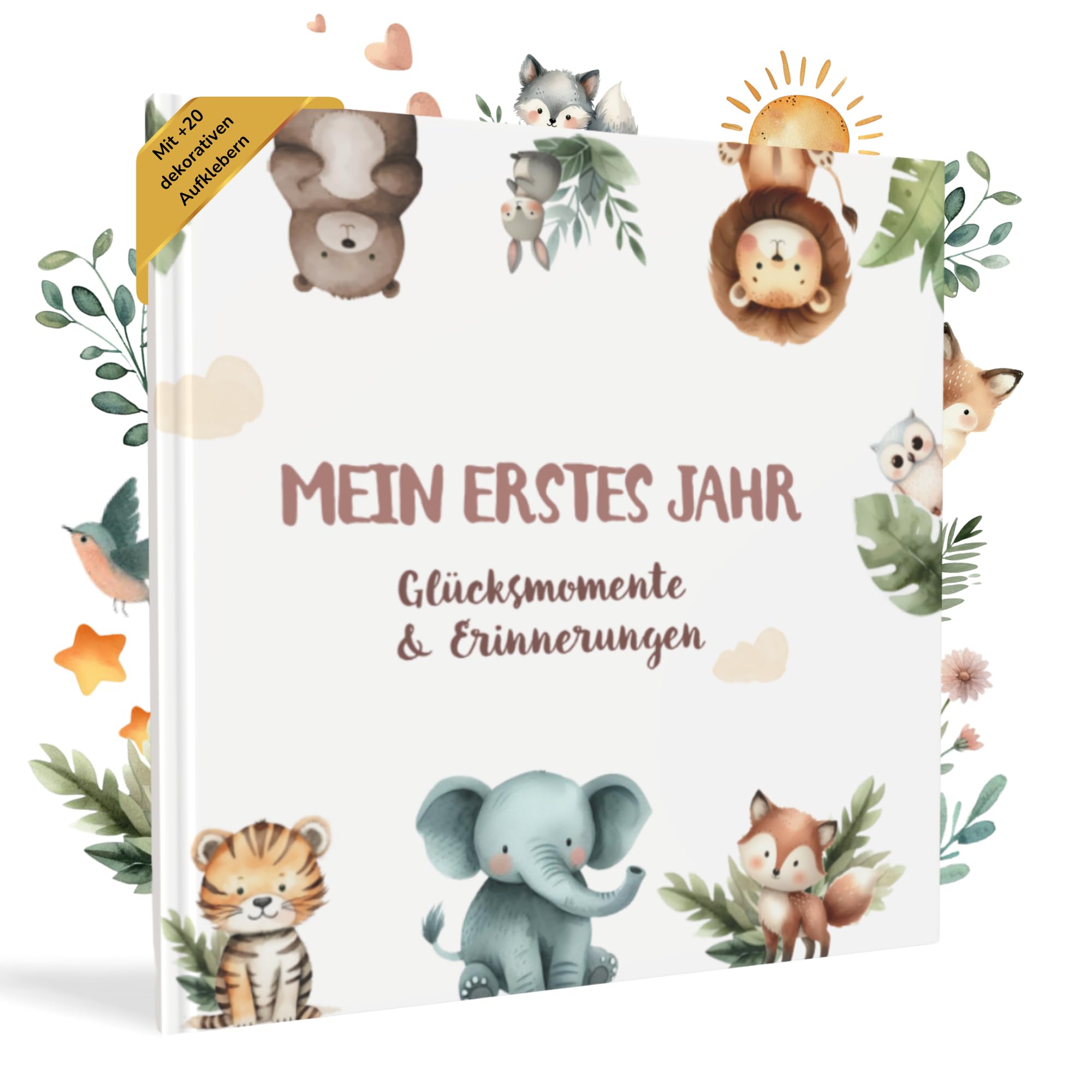 HUBORNS – Libro de nacimiento y recuerdos del bebé hasta los 5 años, álbum de fotos y diario infantil, regalo original para recién nacidos, baby shower y padres primerizos (Amigos, Español) — view 14
