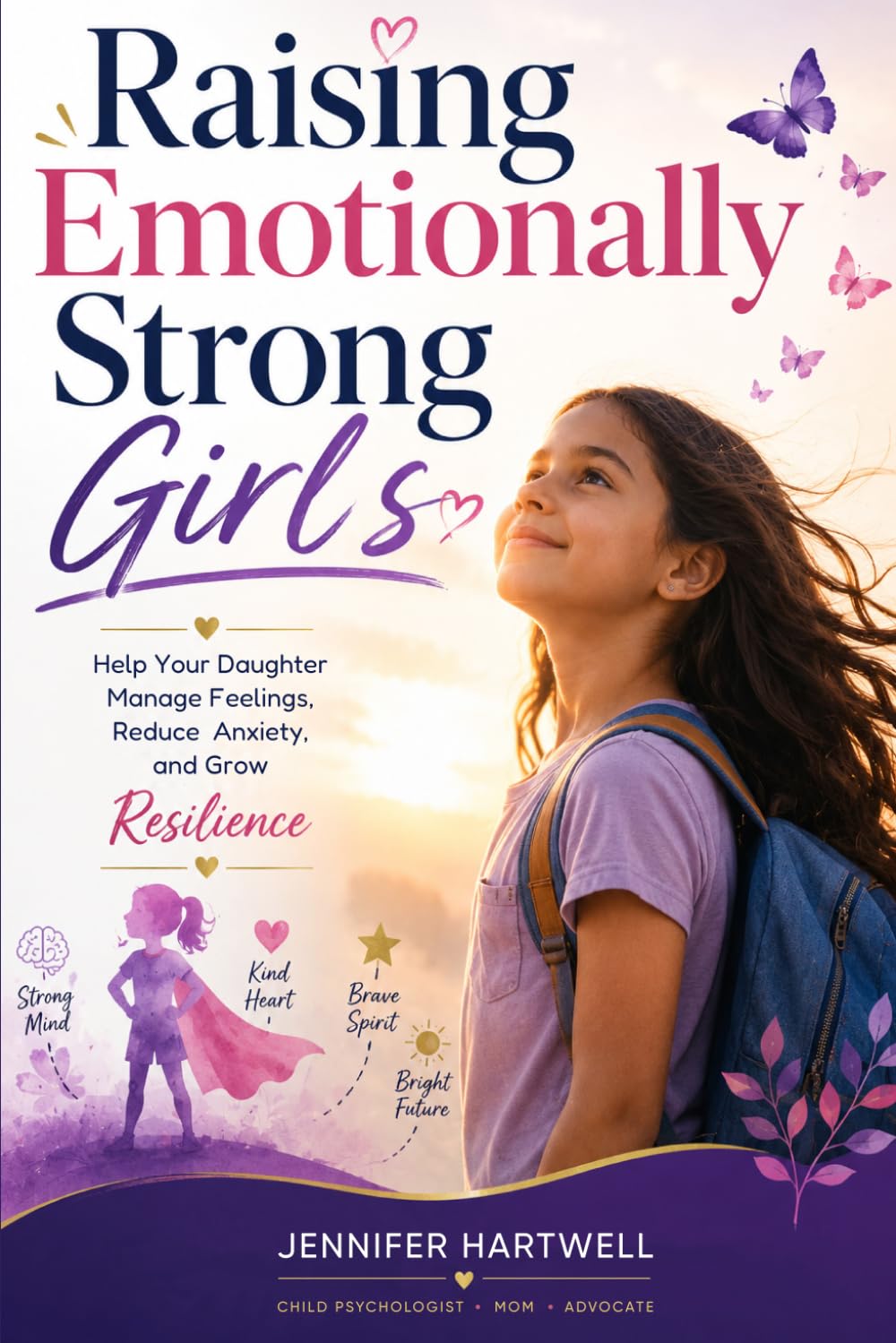 RAISING EMOTIONALLY STRONG GIRLS: Help Your Daughter Manage Feelings, Reduce Anxiety, and Grow Resilience