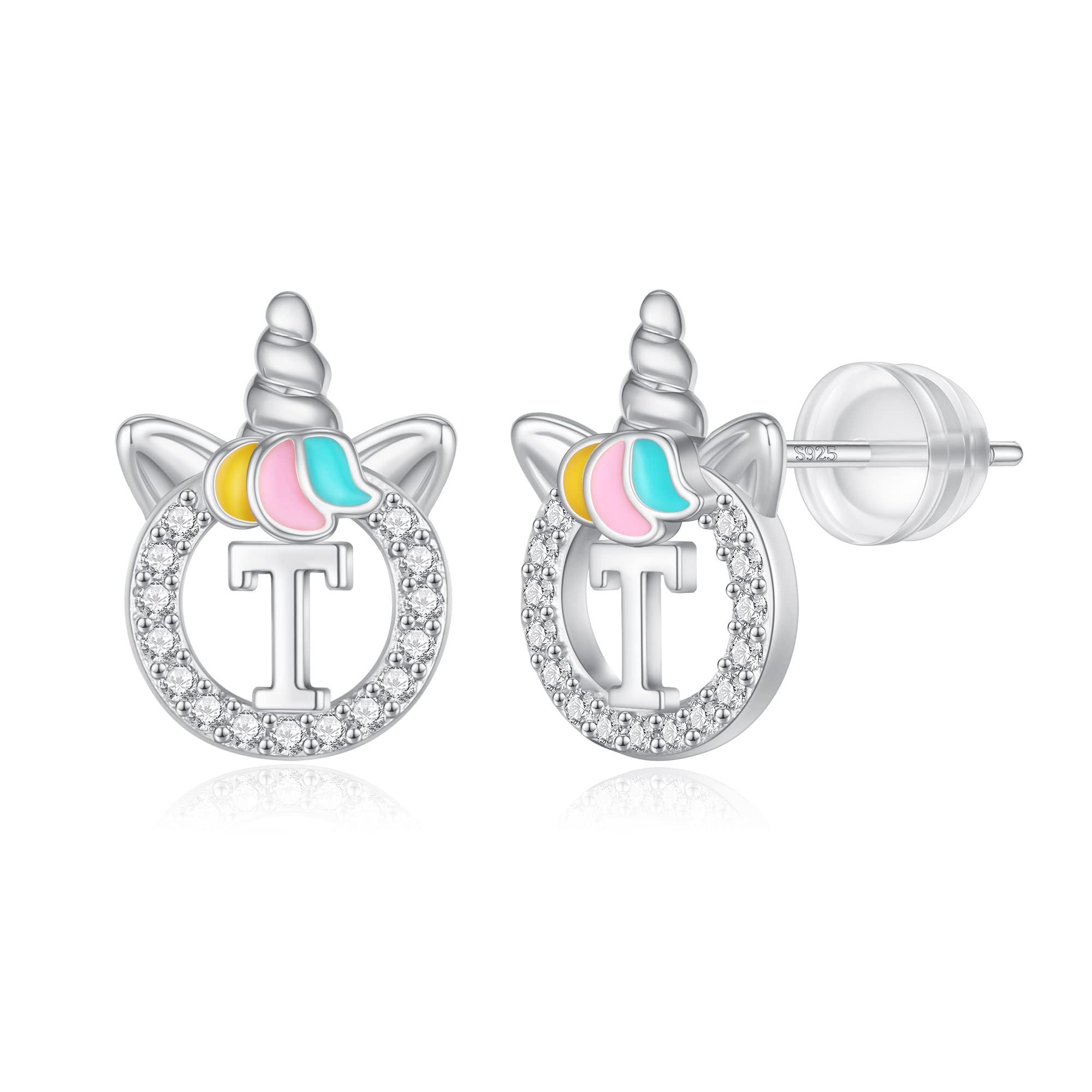 Unicorn Earrings Gifts for Girls - 925 Sterling Silver Stud Earrings