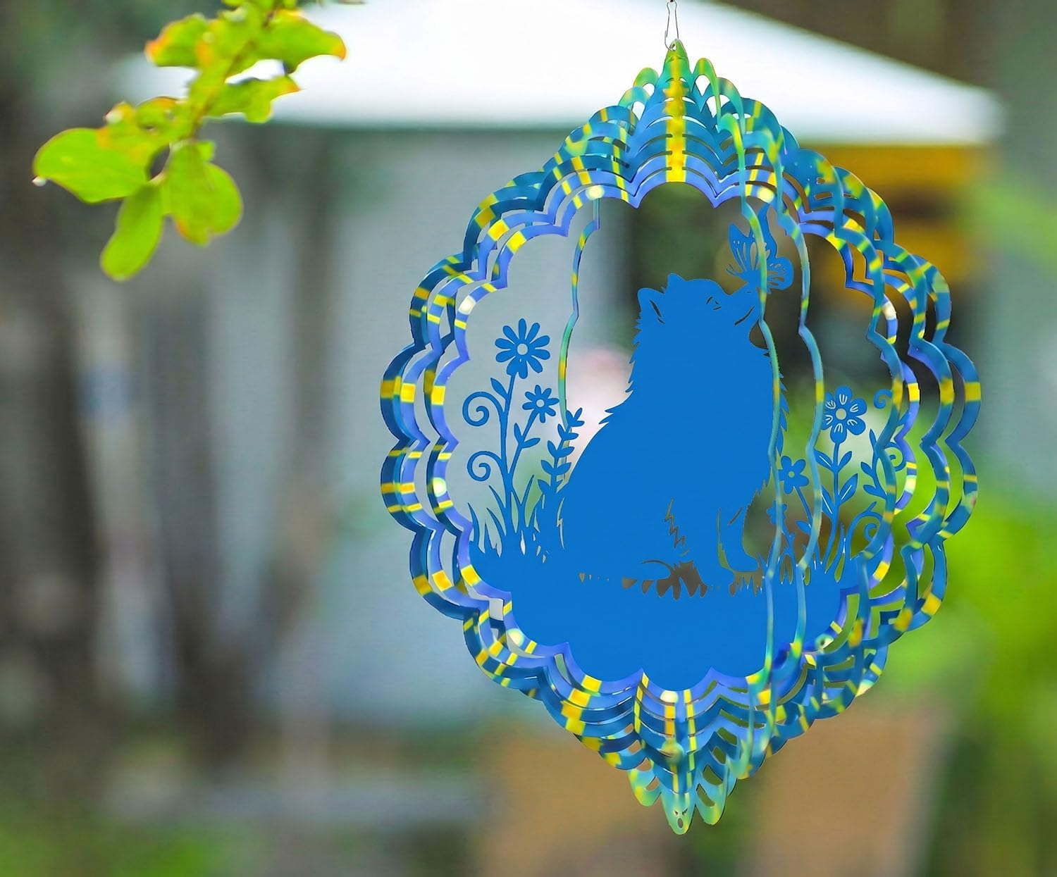 Pomeranian Wind Spinners for Dog Lover, Decorative Garden Wind Catchers
