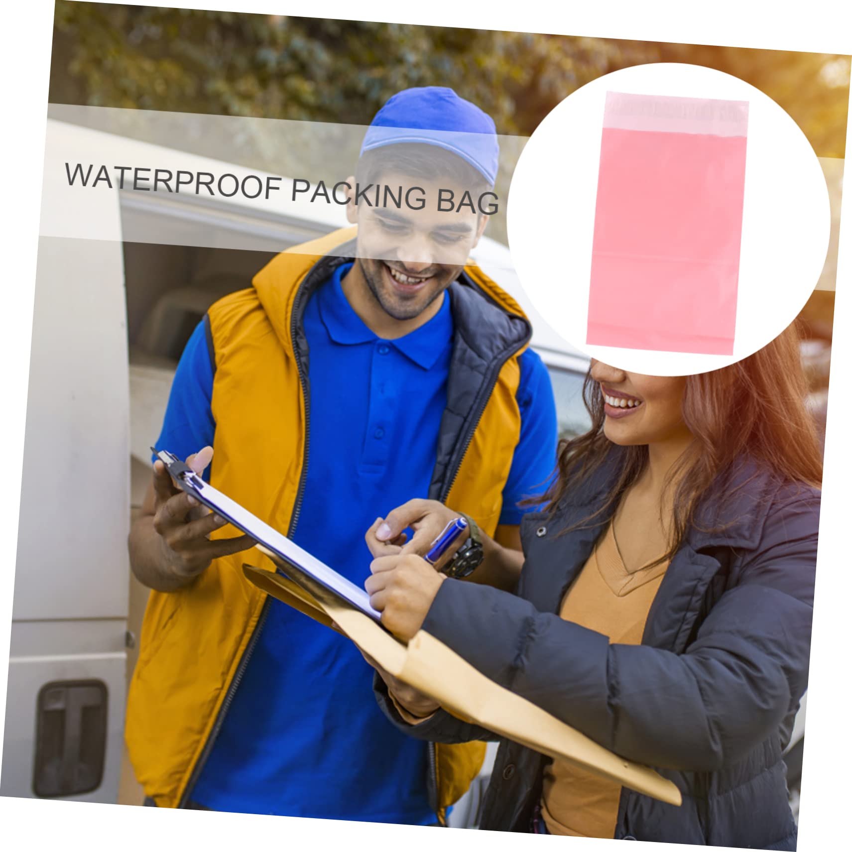 SHINEOFI 600pièces Expédition Auto-adhésifs Étanches Enveloppes De Pour Envois De Vêtements Et Colis Résistants Avec Scellage Sécurisé